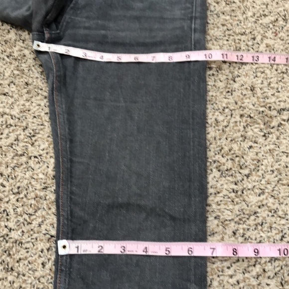A Doublewood Project Skinny Jeans Size 25 Dark Gray High Waisted Raw Selvedge - Picture 9 of 11